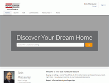 Tablet Screenshot of bobmacaulayhomes.com